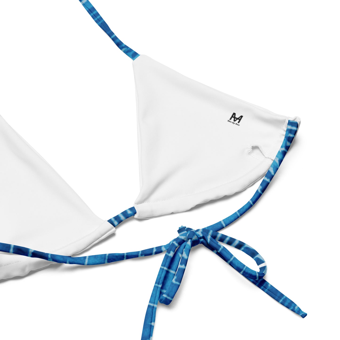 blue watercolor bikini