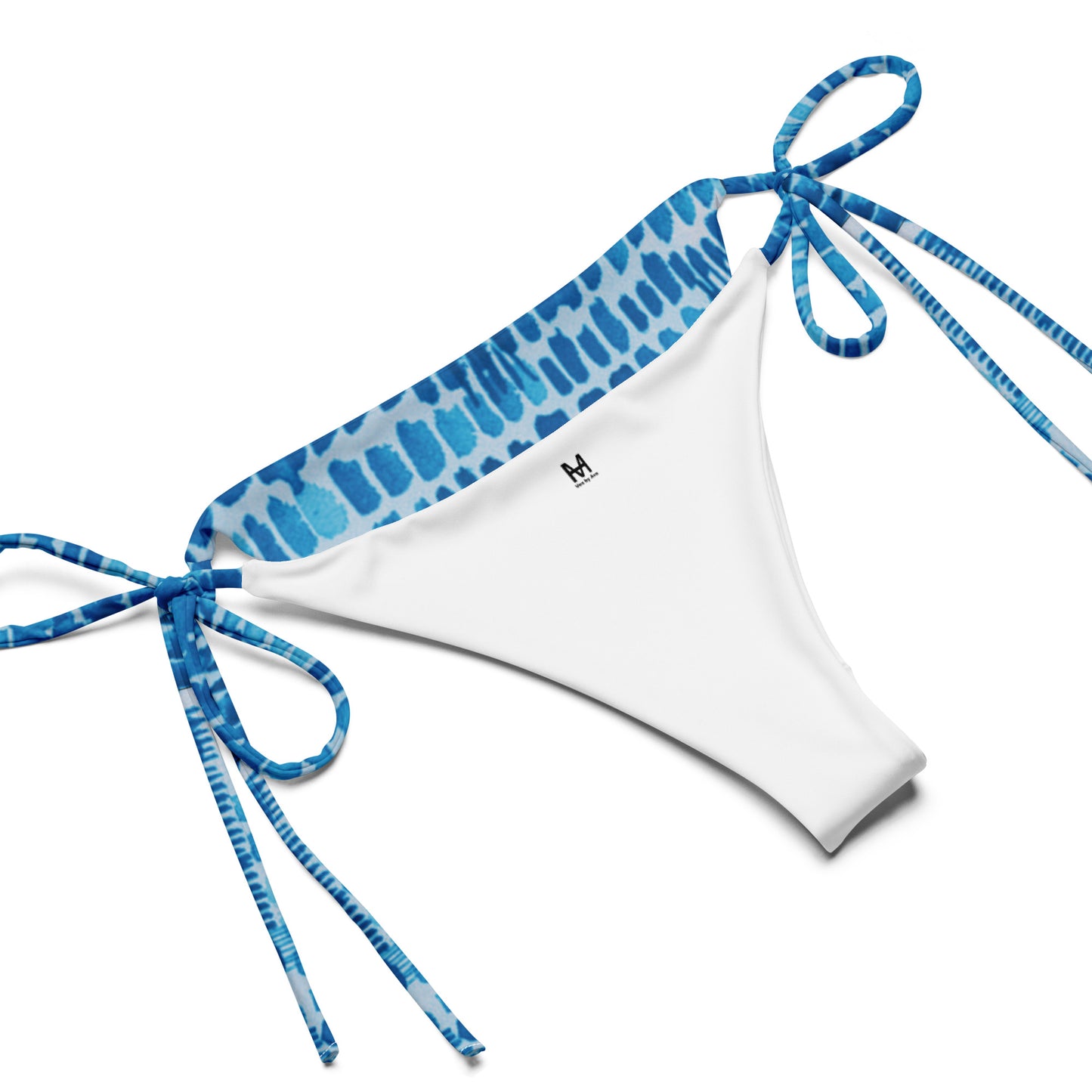 blue watercolor bikini